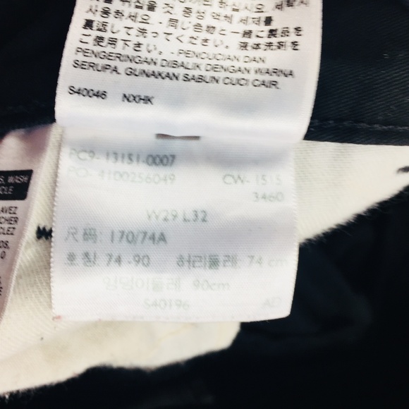 Levi's Original Riveted Size 29x32 Black Jeans - Picture 4 of 7